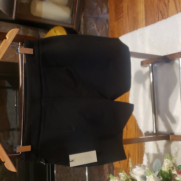 Nwt Rachel ZOEY black pull on shorts with silver buttons - Picture 6 of 7